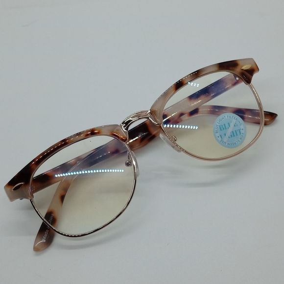 Express Blue Light Filter Milky Tortoise Glasses - Picture 1 of 7